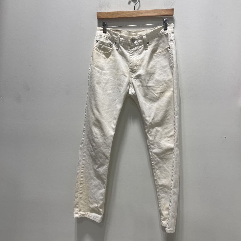 LEVI DENIM STAINED WHITE SZ 30