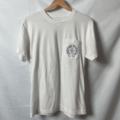 White CH Back Cross Tee Sz. M