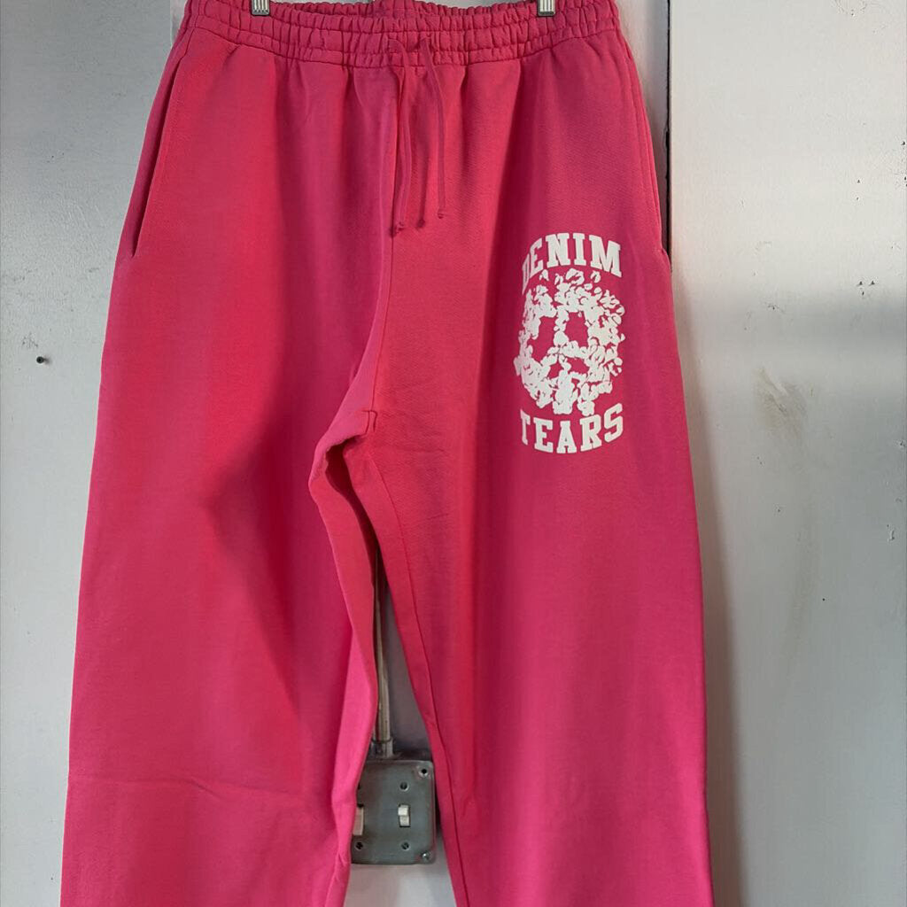DENIM TEARS PINK JOGGERS SZ. XL