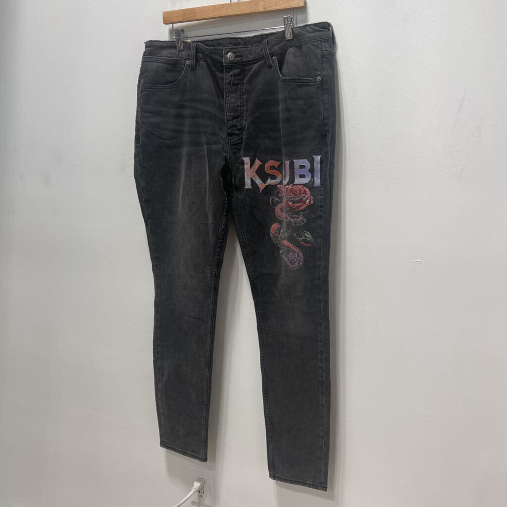 KSUBI FLORAL JEANS SZ 40
