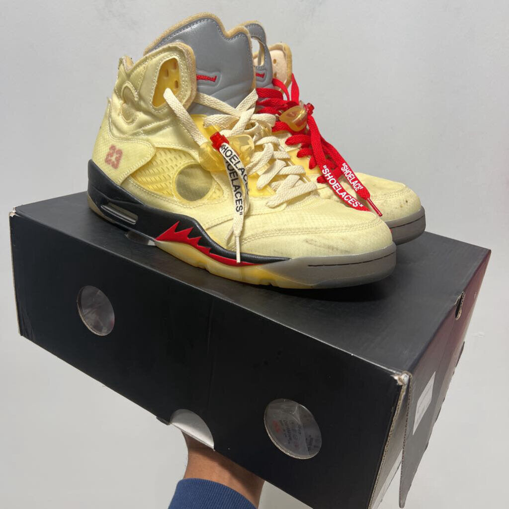 JORDAN 5 OFF-WHITE SZ 10.5
