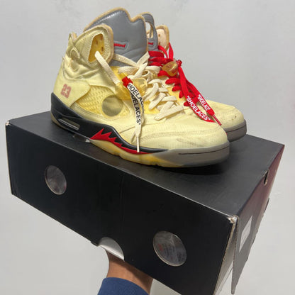 JORDAN 5 OFF-WHITE SZ 10.5