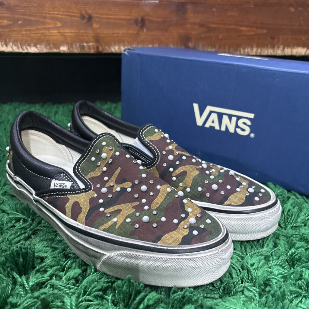 VANS PEARLIZED SLIP ONS SZ. 9.5