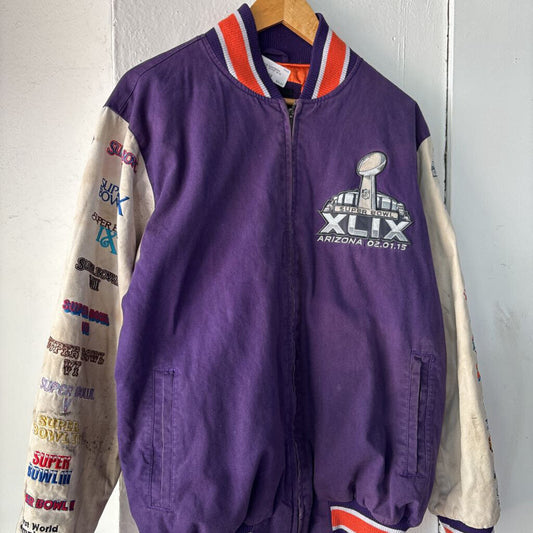 VINTAGE SUPERBOWL VARSITY JACKET SZ M