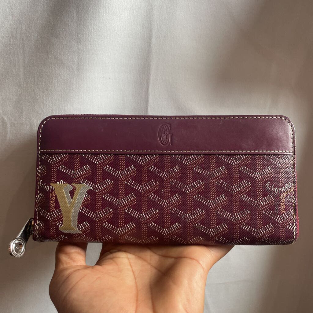Burgundy Goyard Wallet