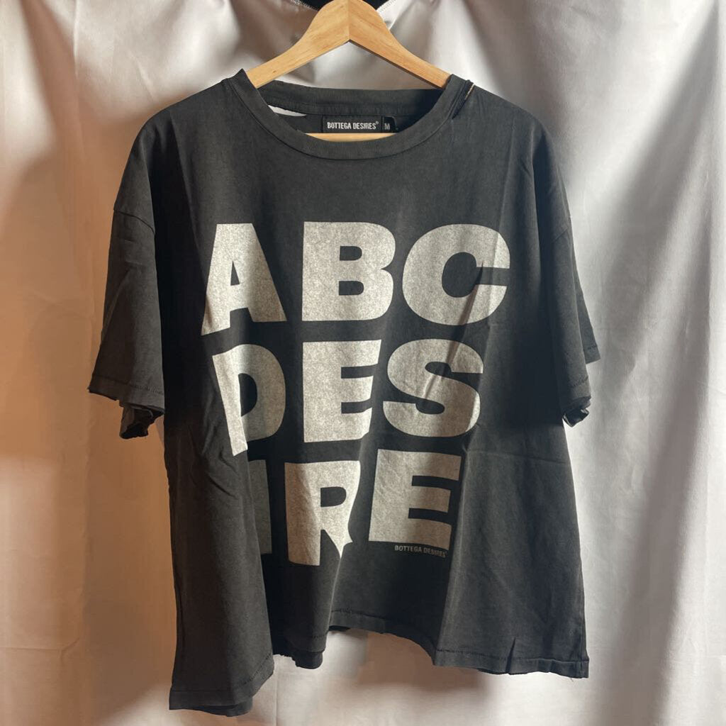 Black Bottega Desires Tee Sz. M