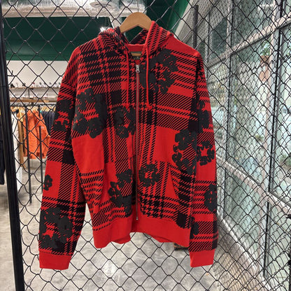 DENIM TEARS ZIPUP JACKET // XL (RED)