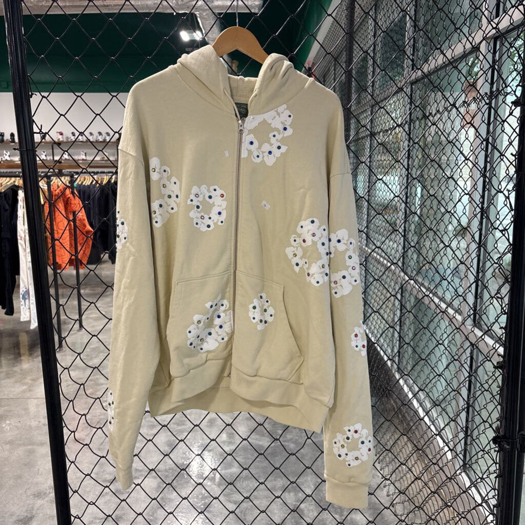 DENIM TEARS STUDDED ZIPUP JACKET // XL