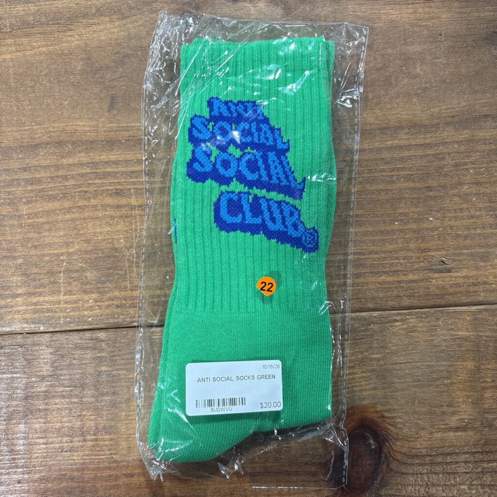 ANTI SOCIAL SOCKS GREEN
