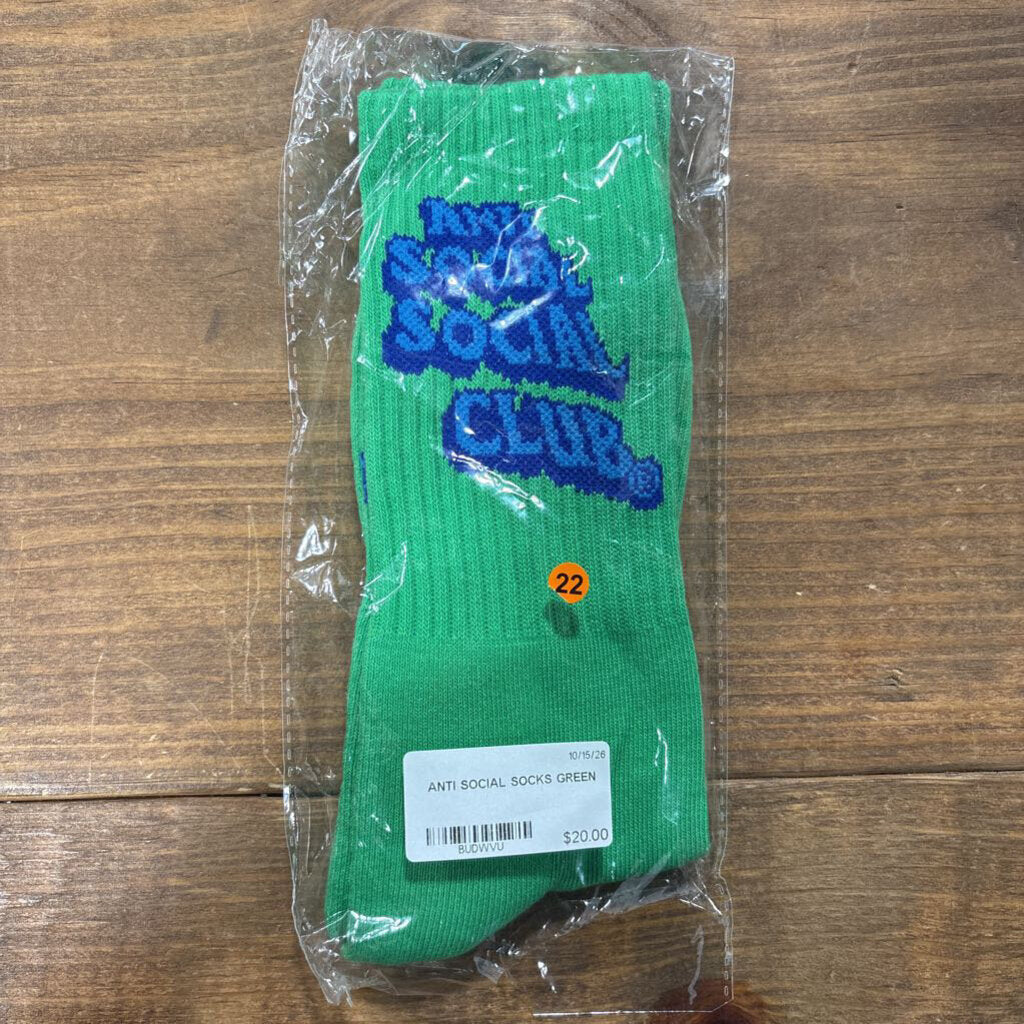 ANTI SOCIAL SOCKS GREEN