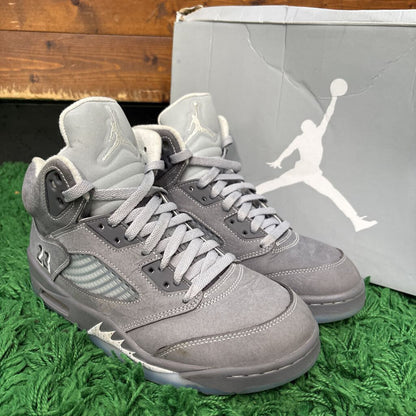 "WOLF GREY" JORDAN 5 SZ 7.5 (BOX