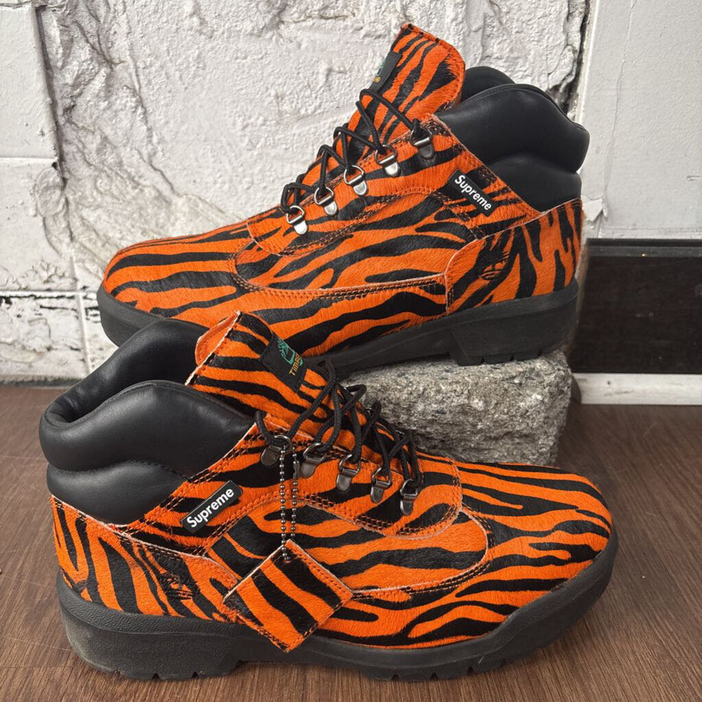 SUPREME TIMBERLAND FIELD BOOT TIGER SZ. 10.5