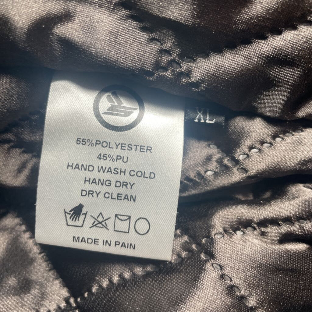 Black Leather Sicko Jacket Sz. XL