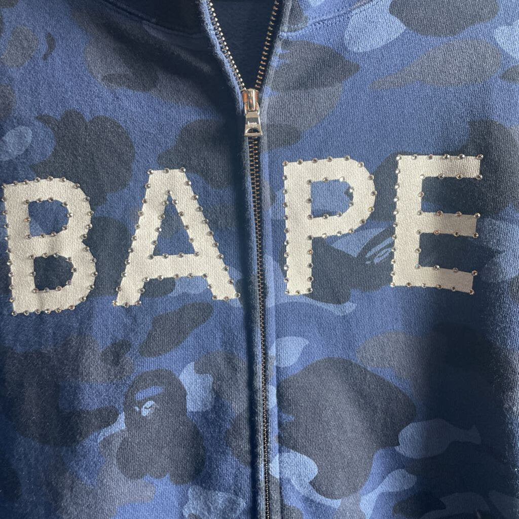 Bape Swavorski Zip up Sz. L