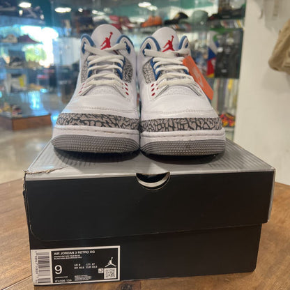 JORDAN 3 TRUE BLUE // 9