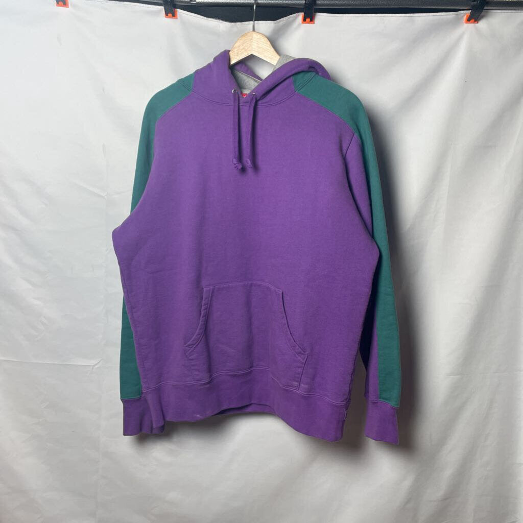 Supreme Violet Paneled Hoodie Sz. M