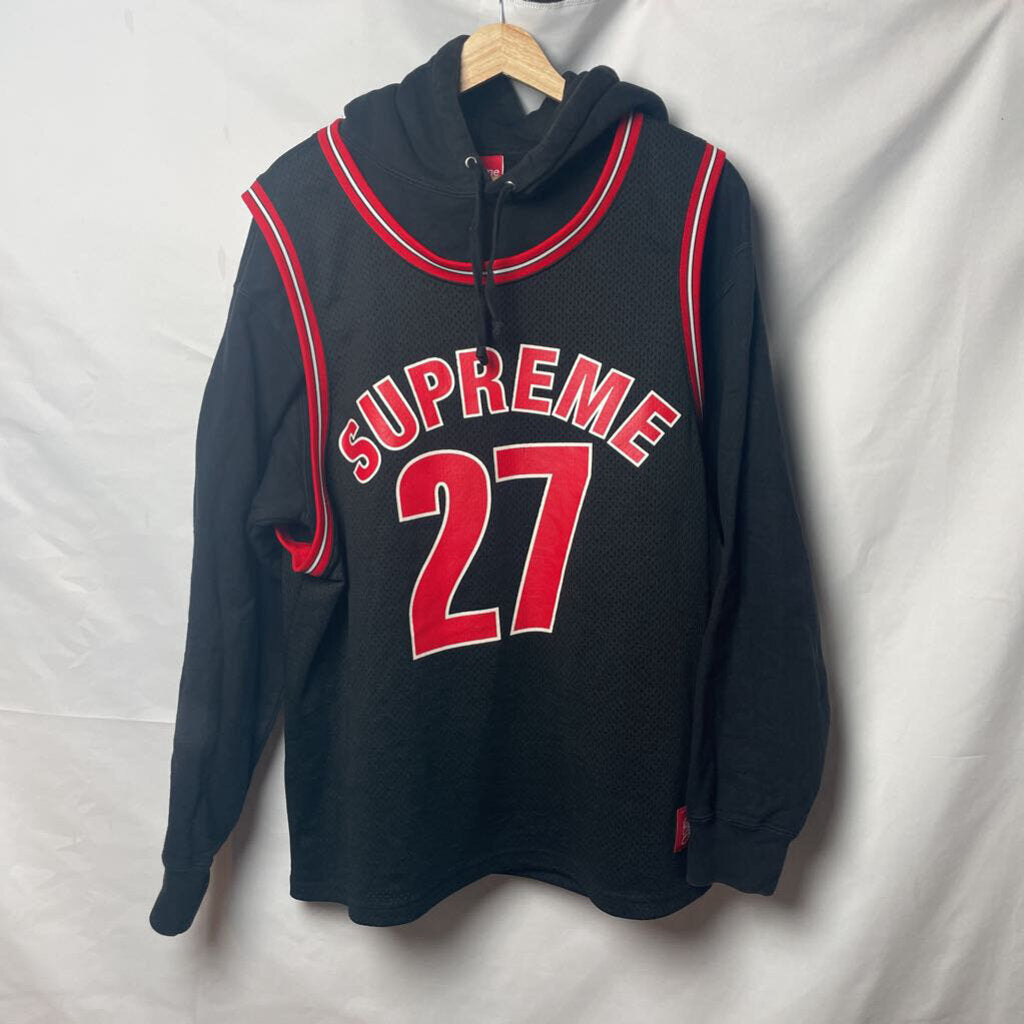 Supreme Basketball Jersey hoodie Sz. L