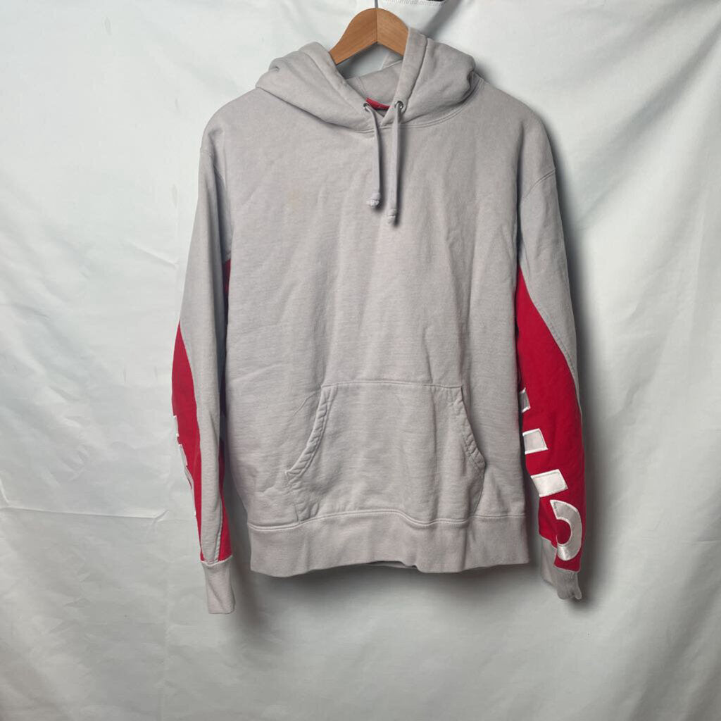 Supreme Grey n red S Arms Hoodie Sz. S