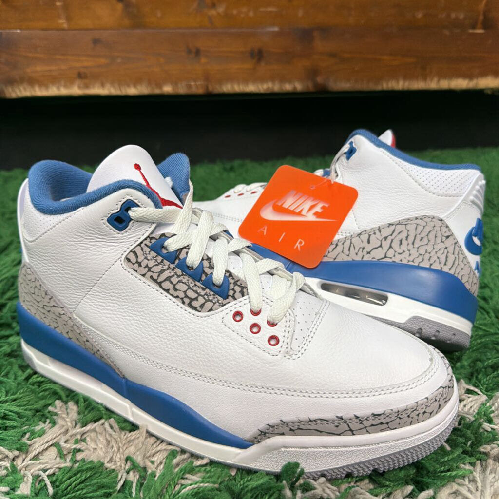AIR JORDAN 3 " TRUE BLUE " SZ.9 ( NO BOX )