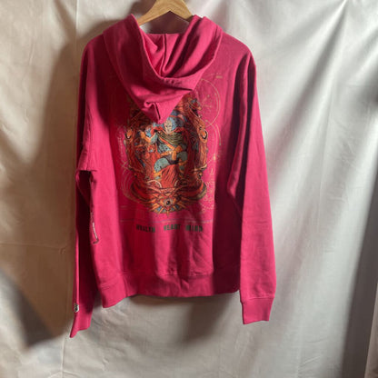 Pink Wealth Heart n Mind BBC Hoodie Sz. L