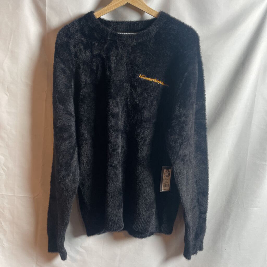 Black BBC Mohair Crewneck Sz. L